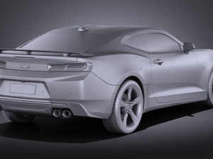 Chevrolet Camaro SS 2016 vray 3D Модель