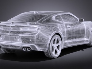 Chevrolet Camaro SS 2016 vray 3D Модель