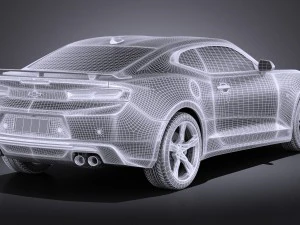Chevrolet Camaro SS 2016 vray 3D Model