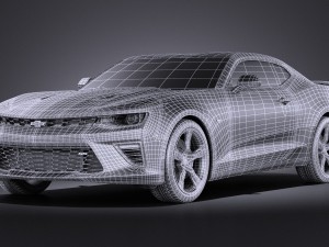 Chevrolet Camaro SS 2016 vray 3D Модель