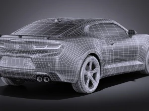 Chevrolet Camaro SS 2016 vray 3D Model