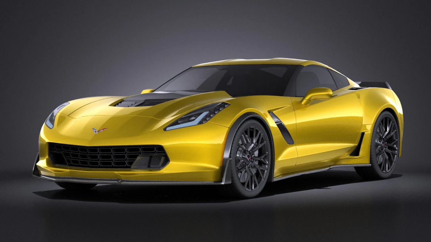 Chevrolet Corvette C7 Z06 2014 vray 3D Model .c4d .max .obj .3ds .fbx .stl .blend 