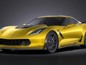 Chevrolet Corvette C7 Z06 2014 vray Modèle 3D