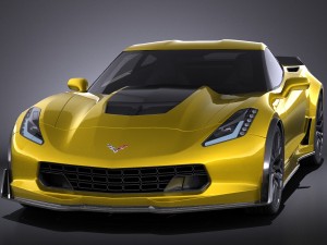 Chevrolet Corvette C7 Z06 2014 vray 3D Model