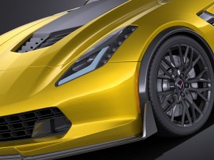 Chevrolet Corvette C7 Z06 2014 vray 3D Model