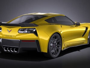 Chevrolet Corvette C7 Z06 2014 vray 3D Model