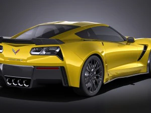 Chevrolet Corvette C7 Z06 2014 vray 3D Model