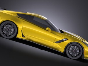 Chevrolet Corvette C7 Z06 2014 vray 3D Model