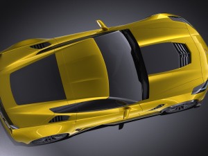 Chevrolet Corvette C7 Z06 2014 vray 3D Model