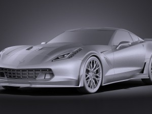 Chevrolet Corvette C7 Z06 2014 vray 3D Model