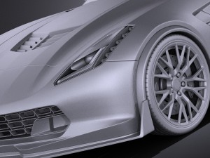 Chevrolet Corvette C7 Z06 2014 vray 3D Model
