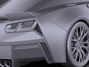 Chevrolet Corvette C7 Z06 2014 vray 3D Model
