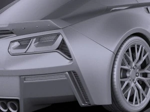 Chevrolet Corvette C7 Z06 2014 vray 3D Model