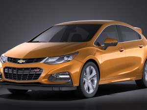 Chevrolet Cruze RS Hatchback 2016 vray 3D 모델