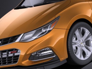Chevrolet Cruze RS Hatchback 2016 vray 3D Модель