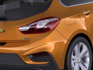 Chevrolet Cruze RS Hatchback 2016 vray 3D Модель