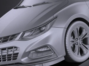 Chevrolet Cruze RS Hatchback 2016 vray 3D Model