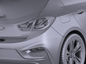 Chevrolet Cruze RS Hatchback 2016 vray 3D Модель