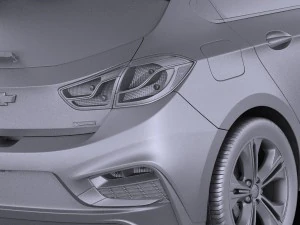 Chevrolet Cruze RS Hatchback 2016 vray 3D Model