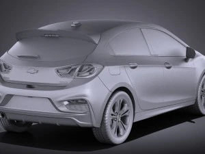 Chevrolet Cruze RS Hatchback 2016 vray 3D Model