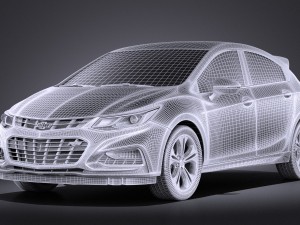 Chevrolet Cruze RS Hatchback 2016 vray 3D Модель