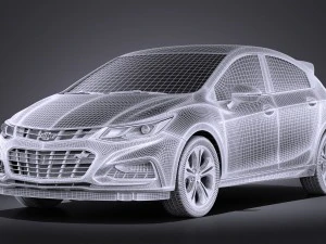 Chevrolet Cruze RS Hatchback 2016 vray 3D Model