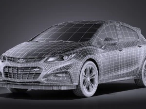 Chevrolet Cruze RS Hatchback 2016 vray 3D Model