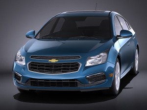 Chevrolet Cruze Sedan 2015 vray 3D 模型