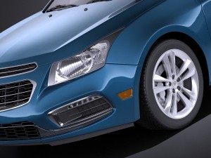 Chevrolet Cruze Sedan 2015 vray 3D 模型