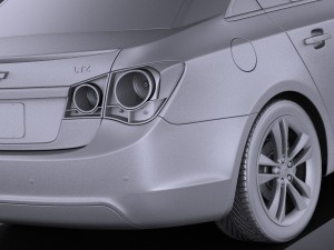 Chevrolet Cruze Sedan 2015 vray 3D 模型