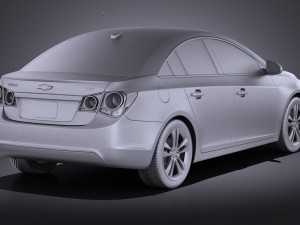 Chevrolet Cruze Sedan 2015 vray 3D 模型
