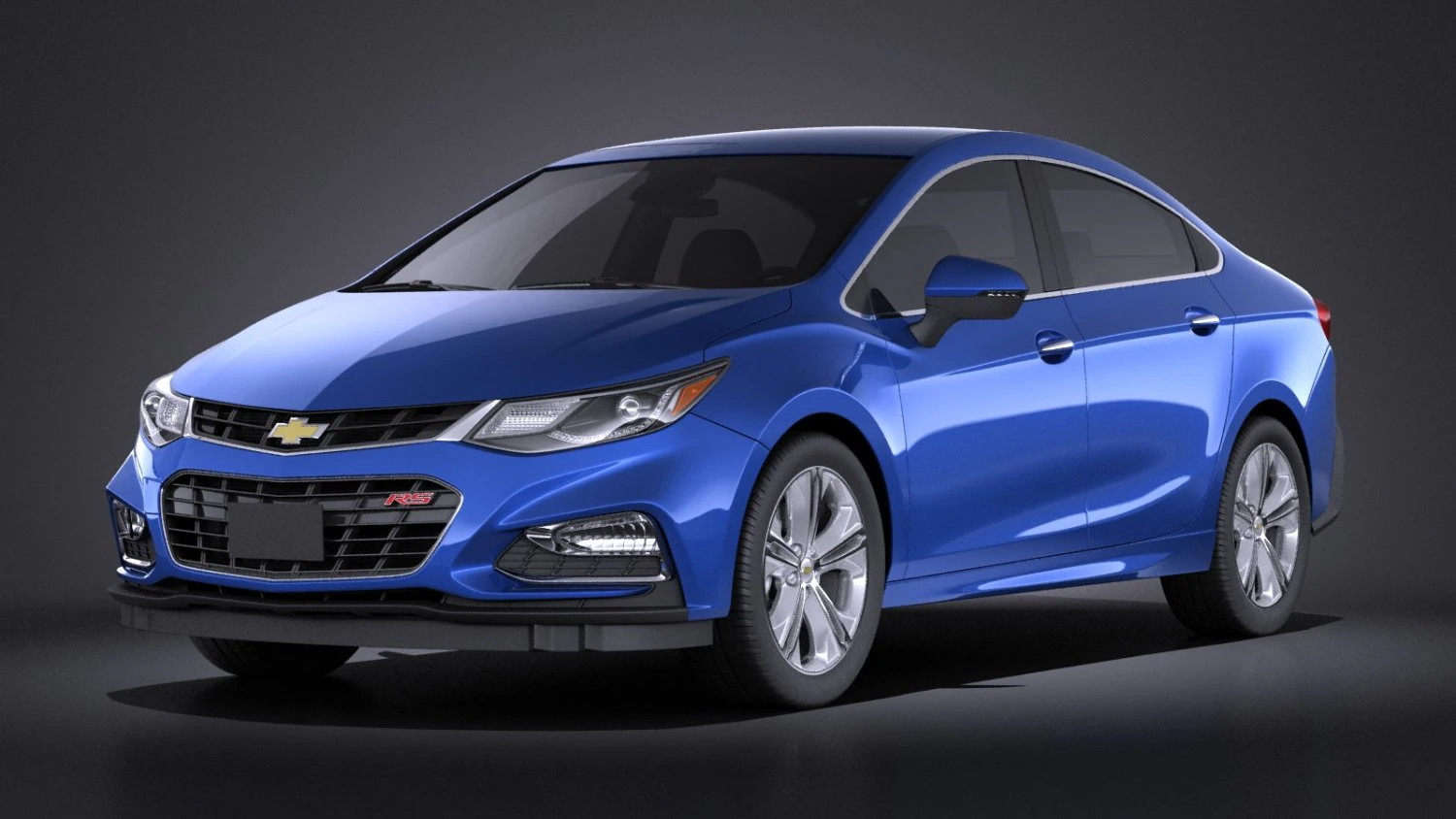 Chevrolet Cruze Sedan 2016 vray 3D Model .c4d .max .obj .3ds .fbx .stl .blend 