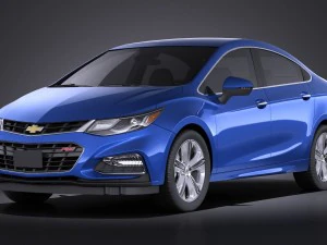 Chevrolet Cruze Sedan 2016 vray Model 3D