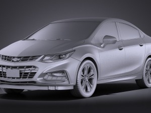 Chevrolet Cruze Sedan 2016 vray Model 3D