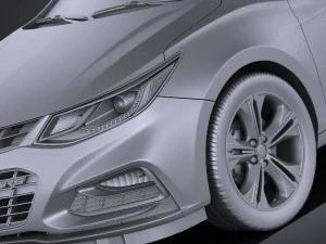 Chevrolet Cruze Sedan 2016 vray 3D Model