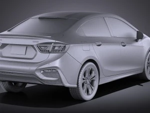 Chevrolet Cruze Sedan 2016 vray 3D Model