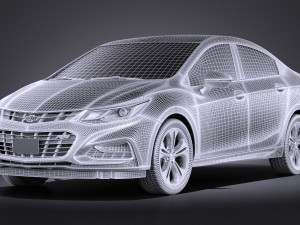 Chevrolet Cruze Sedan 2016 vray Model 3D