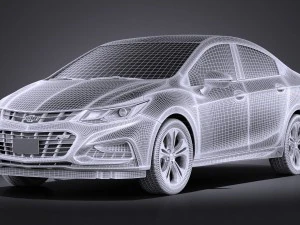 Chevrolet Cruze Sedan 2016 vray 3D Model