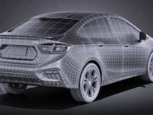 Chevrolet Cruze Sedan 2016 vray Model 3D