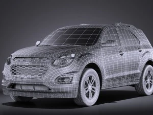 Chevrolet Equinox 2016 vray 3D Model