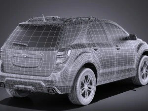 Chevrolet Equinox 2016 vray 3D Model