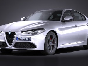 Alfa Romeo Giulia 2016 3D Model