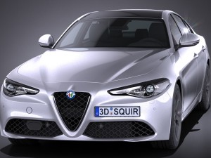 Alfa Romeo Giulia 2016 Modelo 3D