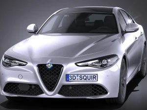 Alfa Romeo Giulia 2016 3D Model