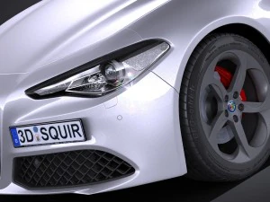 Alfa Romeo Giulia 2016 3D Model