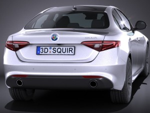 Alfa Romeo Giulia 2016 Modelo 3D
