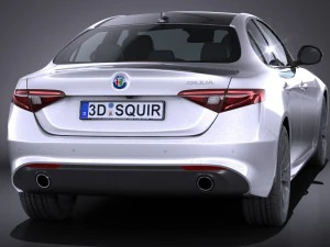 Alfa Romeo Giulia 2016 3D Model