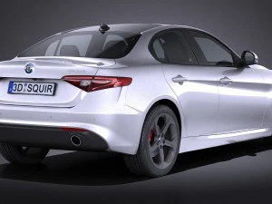 Alfa Romeo Giulia 2016 3D Model