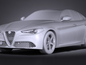 Alfa Romeo Giulia 2016 Modelo 3D