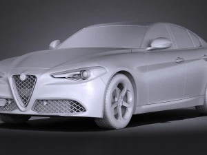 Alfa Romeo Giulia 2016 3D Model